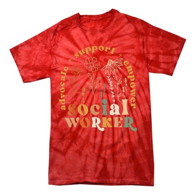 Social Worker Funny Social Work Month Tie-Dye T-Shirt