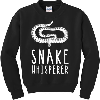 Snake Whisperer Funny Reptile Snakes Lover Kids Sweatshirt