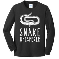 Snake Whisperer Funny Reptile Snakes Lover Kids Long Sleeve Shirt