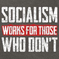 Socialism Works For Those Who Dont Funny Anti Socialism Cotton Canvas Backpack