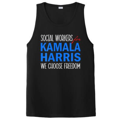 Social Workers For Kamala Harris 2024 We Choose Freedom PosiCharge Competitor Tank