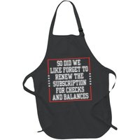 So We Forget To Renew Subscription For Checks Balances Full-Length Apron With Pockets