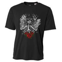 Skeleton Wings Fairy Grunge Fairycore Aesthetic Halloween Cooling Performance Crew T-Shirt