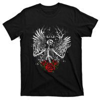 Skeleton Wings Fairy Grunge Fairycore Aesthetic Halloween T-Shirt