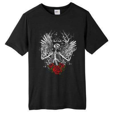 Skeleton Wings Fairy Grunge Fairycore Aesthetic Halloween Tall Fusion ChromaSoft Performance T-Shirt