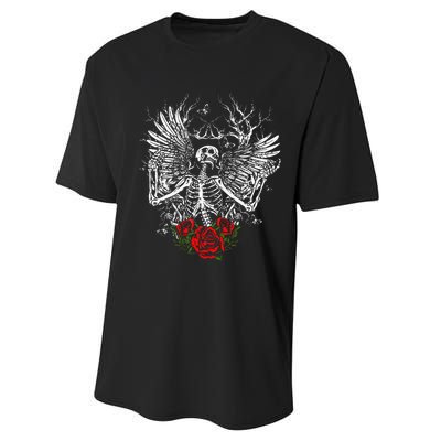 Skeleton Wings Fairy Grunge Fairycore Aesthetic Halloween Performance Sprint T-Shirt