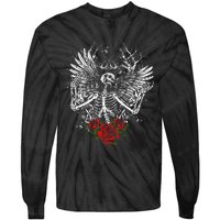 Skeleton Wings Fairy Grunge Fairycore Aesthetic Halloween Tie-Dye Long Sleeve Shirt