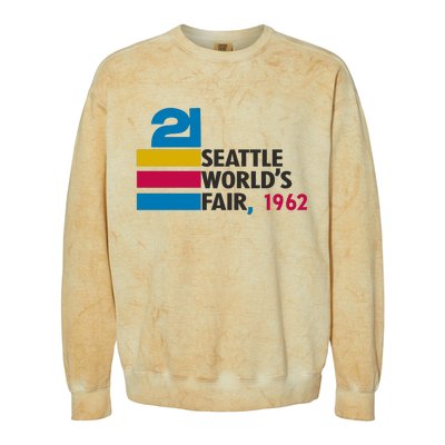 Seattle WorldS Fair Exposition Colorblast Crewneck Sweatshirt