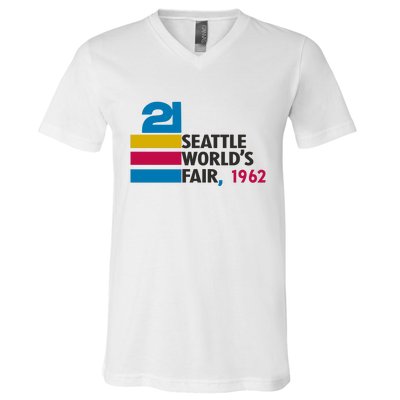 Seattle WorldS Fair Exposition V-Neck T-Shirt