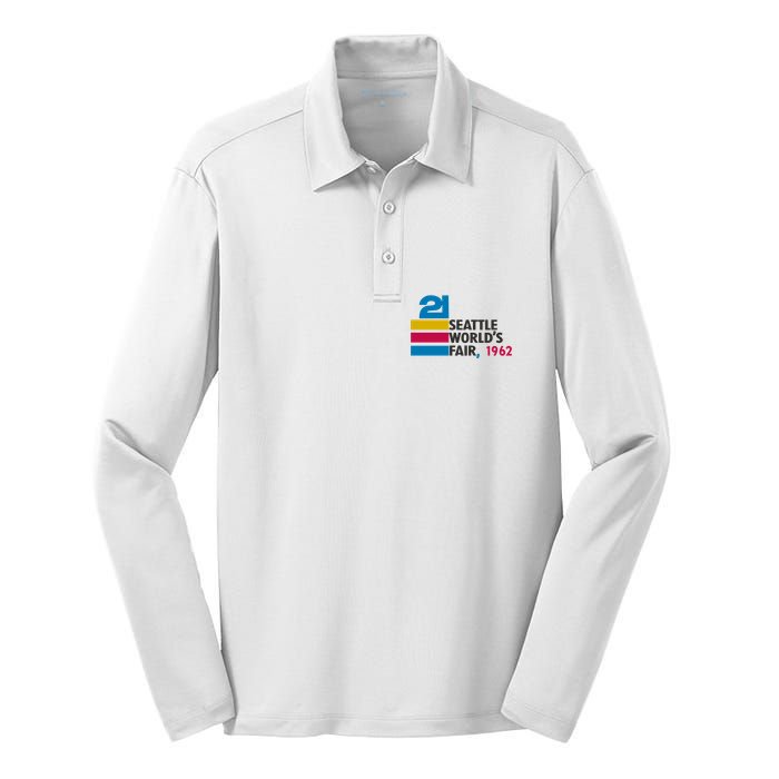 Seattle WorldS Fair Exposition Silk Touch Performance Long Sleeve Polo