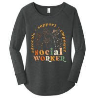 Social Worker Funny Social Work Month Women's Perfect Tri Tunic Long Sleeve Shirt