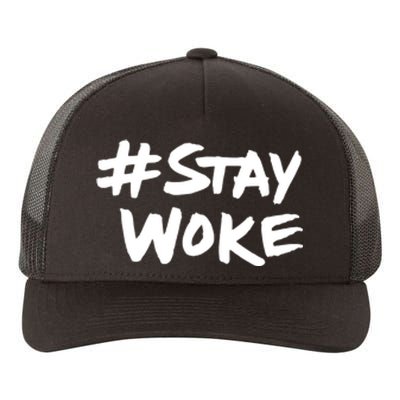 Stay Woke Funny Saying Sarcastic Yupoong Adult 5-Panel Trucker Hat