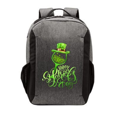 Shamrock Wine Glass Happy St Patrick's Day Cute Gift Vector Backpack