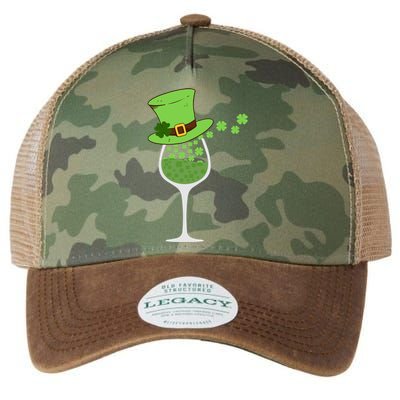 Shamrock Wine Glass St Patrick Day Irish Gift Meaningful Gift Legacy Tie Dye Trucker Hat