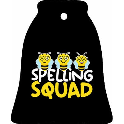 Spell Words Game Competitive Spelling Squad Spelling Bee Ceramic Bell Ornament