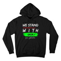 Stand With Gaza: Free Palestine Palestinian Cities Map Hoodie