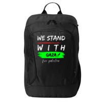 Stand With Gaza: Free Palestine Palestinian Cities Map City Backpack