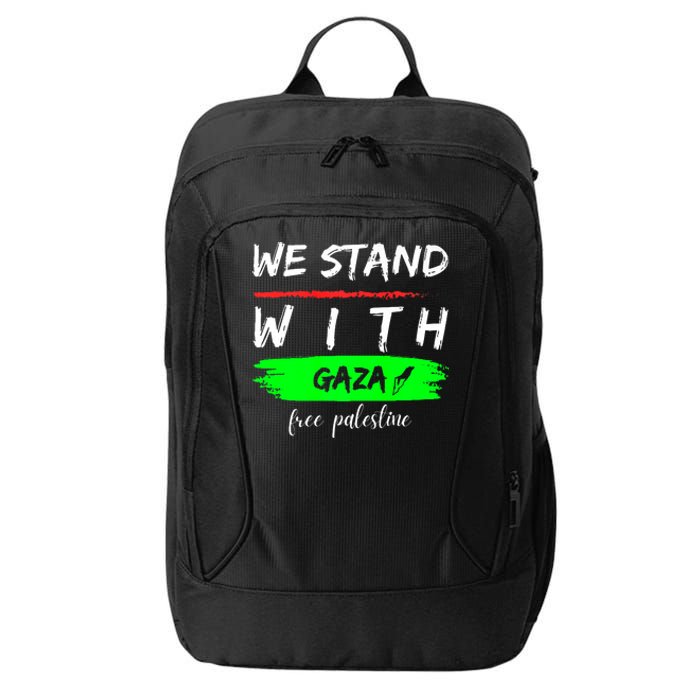 Stand With Gaza: Free Palestine Palestinian Cities Map City Backpack