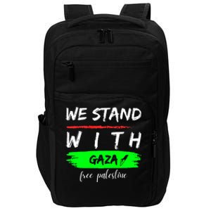 Stand With Gaza: Free Palestine Palestinian Cities Map Impact Tech Backpack