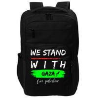 Stand With Gaza: Free Palestine Palestinian Cities Map Impact Tech Backpack