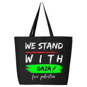 Stand With Gaza: Free Palestine Palestinian Cities Map 25L Jumbo Tote