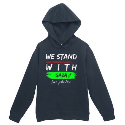 Stand With Gaza: Free Palestine Palestinian Cities Map Urban Pullover Hoodie