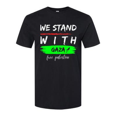 Stand With Gaza: Free Palestine Palestinian Cities Map Softstyle CVC T-Shirt