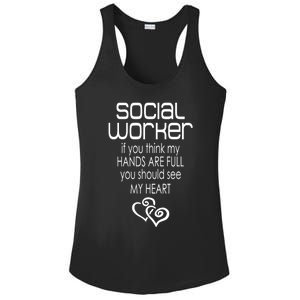 Social Worker Gift Social Work Month Gift Ladies PosiCharge Competitor Racerback Tank