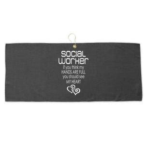 Social Worker Gift Social Work Month Gift Large Microfiber Waffle Golf Towel