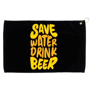 Save Water Gift Beer Gift Father's Day Pils Saying Gift Grommeted Golf Towel