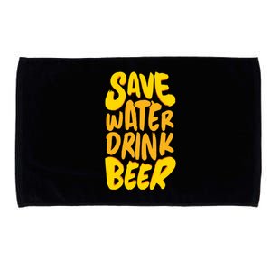 Save Water Gift Beer Gift Father's Day Pils Saying Gift Microfiber Hand Towel