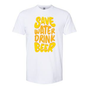 Save Water Gift Beer Gift Father's Day Pils Saying Gift Softstyle CVC T-Shirt