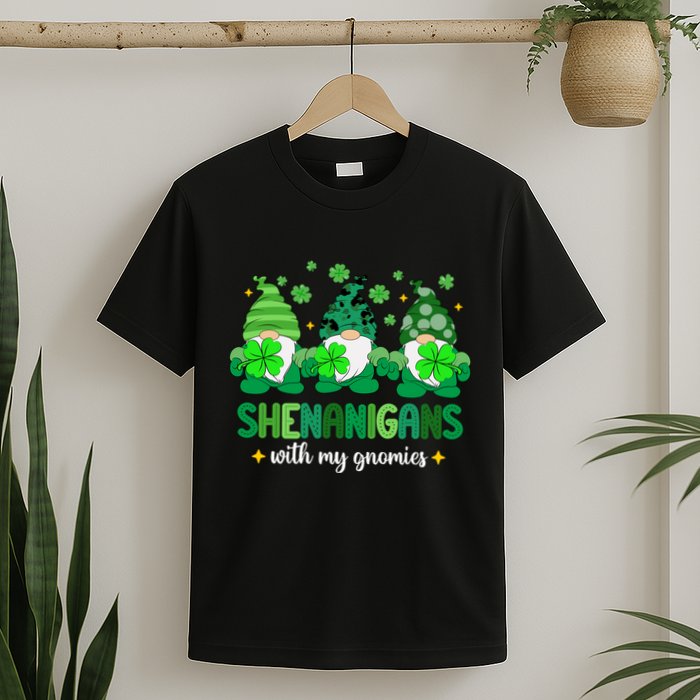 Shenanigans With Gnomies St Patrick Day T-Shirt