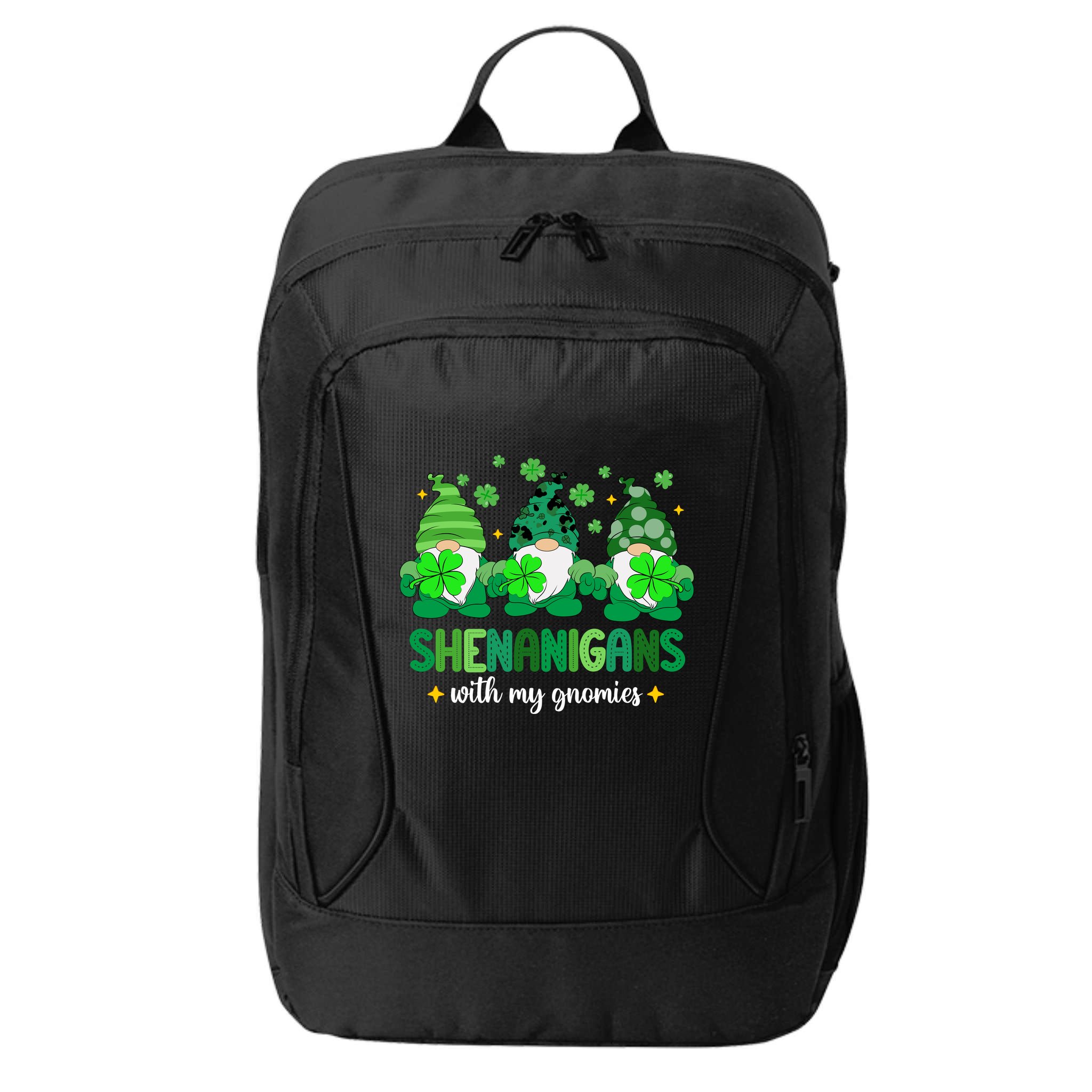 Shenanigans With Gnomies St Patrick Day City Backpack
