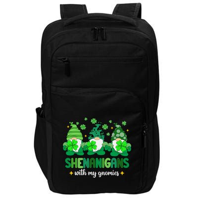 Shenanigans With Gnomies St Patrick Day Impact Tech Backpack