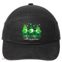Shenanigans With Gnomies St Patrick Day 7-Panel Snapback Hat