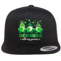 Shenanigans With Gnomies St Patrick Day Flatbill Hat