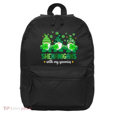 Shenanigans With Gnomies St Patrick Day 16 in Basic Backpack