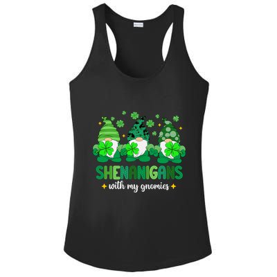 Shenanigans With Gnomies St Patrick Day Ladies PosiCharge Competitor Racerback Tank