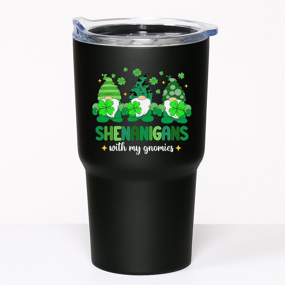 Shenanigans With Gnomies St Patrick Day Tumbler