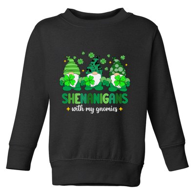 Shenanigans With Gnomies St Patrick Day Toddler Sweatshirt