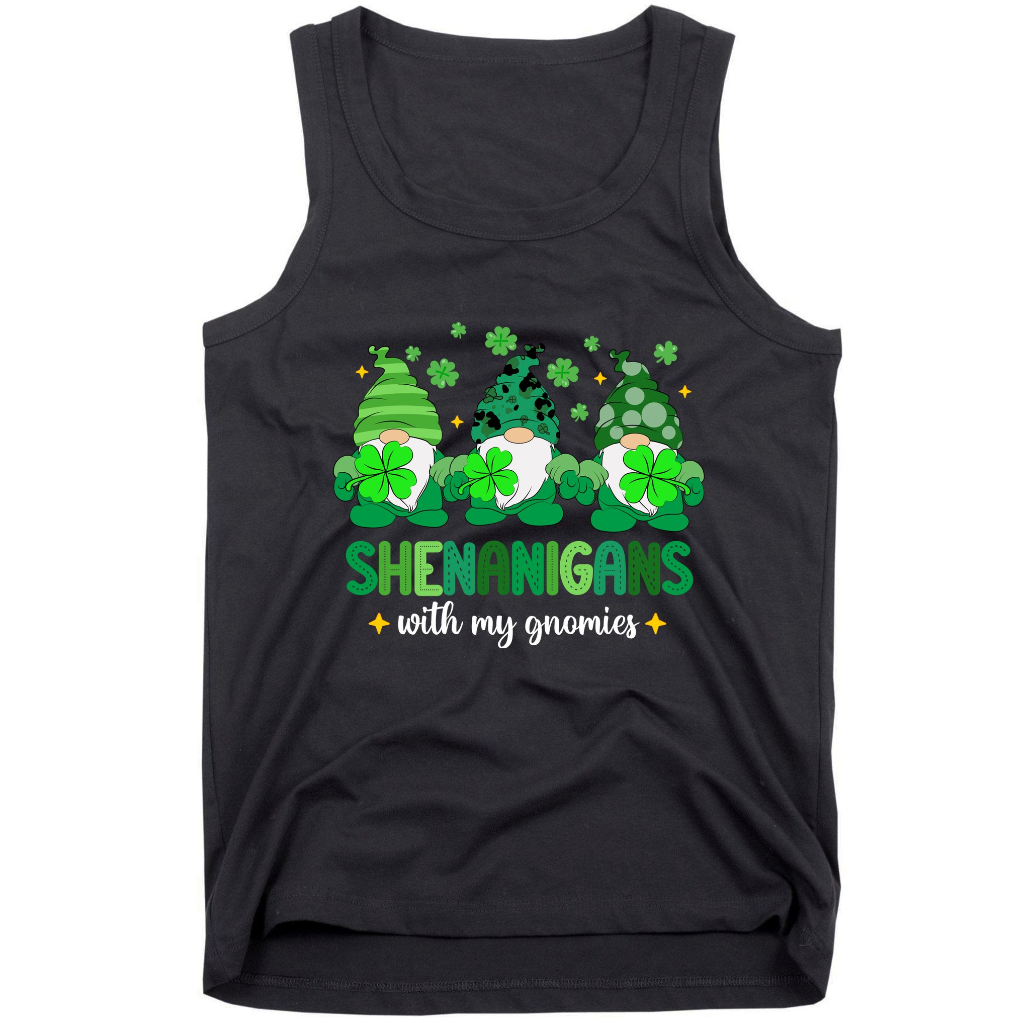 Shenanigans With Gnomies St Patrick Day Tank Top
