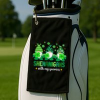 Shenanigans With Gnomies St Patrick Day Golf Towel