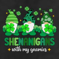 Shenanigans With Gnomies St Patrick Day Golf Towel