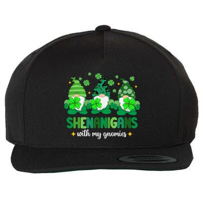 Shenanigans With Gnomies St Patrick Day Wool Snapback Cap