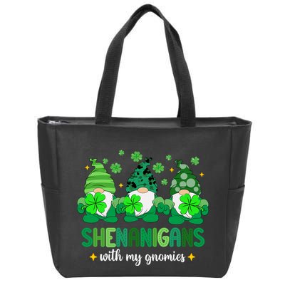 Shenanigans With Gnomies St Patrick Day Zip Tote Bag