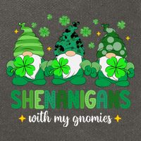Shenanigans With Gnomies St Patrick Day Cotton Canvas Backpack