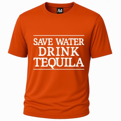 Save Water Gift Tequila Gift Vintage Style Gift Cute Gift Cooling Performance Crew T-Shirt