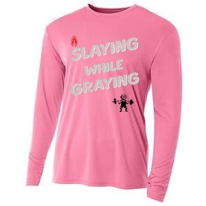 Slaying While Graying Cooling Performance Long Sleeve Crew