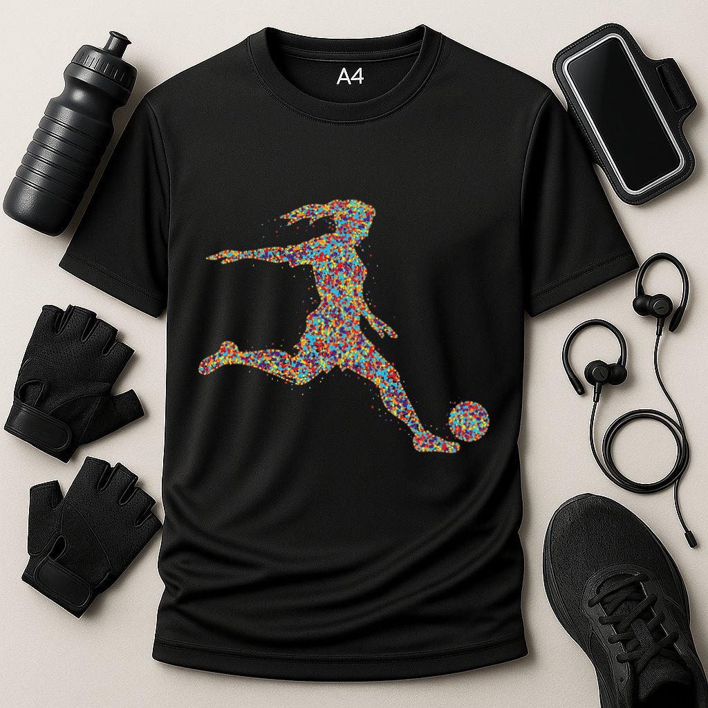 Soccer Women Girl Player Cooling Performance Crew T-Shirt